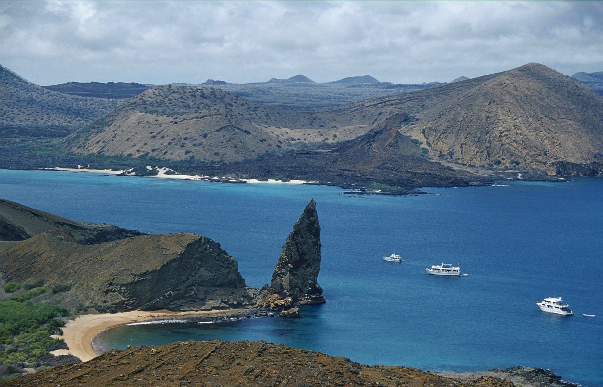 Vista panorámica de las Islas Galápagos, Patrimonio Mundial desde 1978.