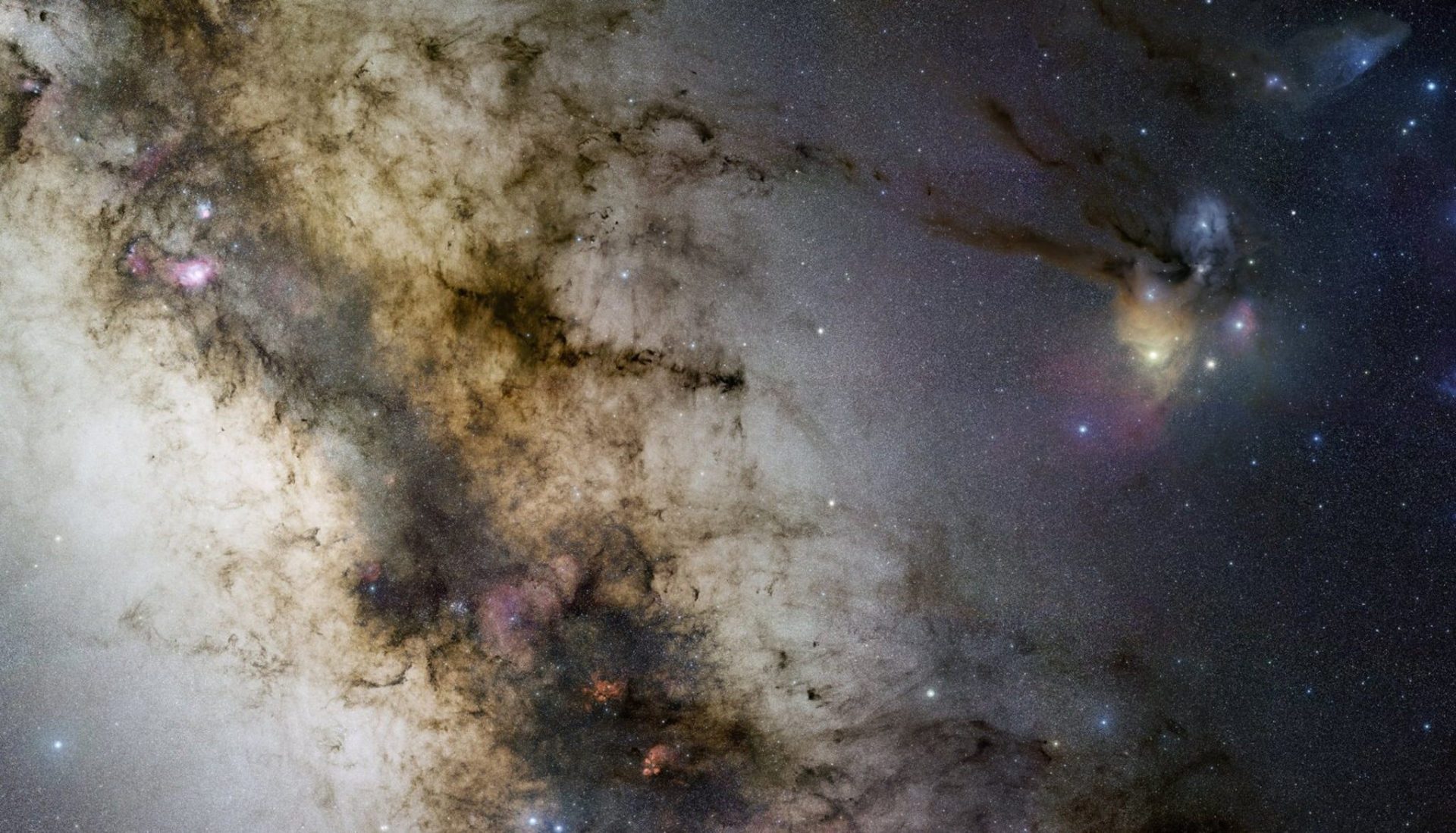 Centro de la Vía Láctea donde se aprecian lasconstelaciones Sagittarius y Scorpius. EFE/Observatorio Europeo Austral
