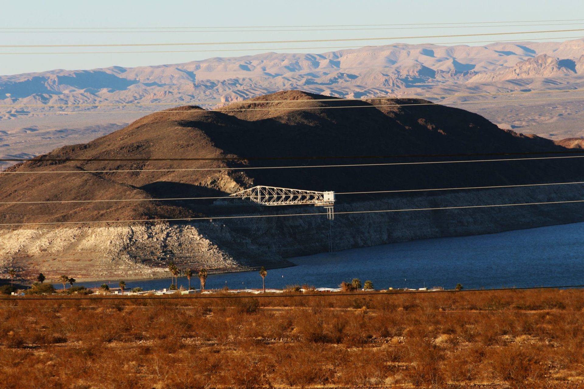 Fotografía del 19 de diciembre de 2016, del lago Mead, la mayor reserva de agua de Estados Unidos, al sureste de Las Vegas, Nevada (EE.UU.). EFE/ Adriana Arévalo 