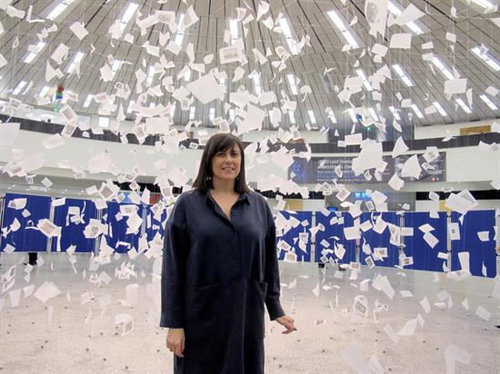 Una instalación de una artista uruguaya alerta en Viena del cambio climático. EFEJordi Kuhs