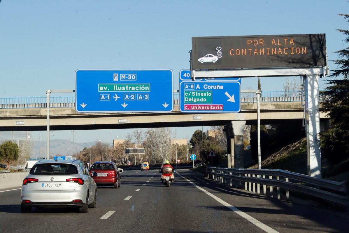 Madrid velocidad contaminación