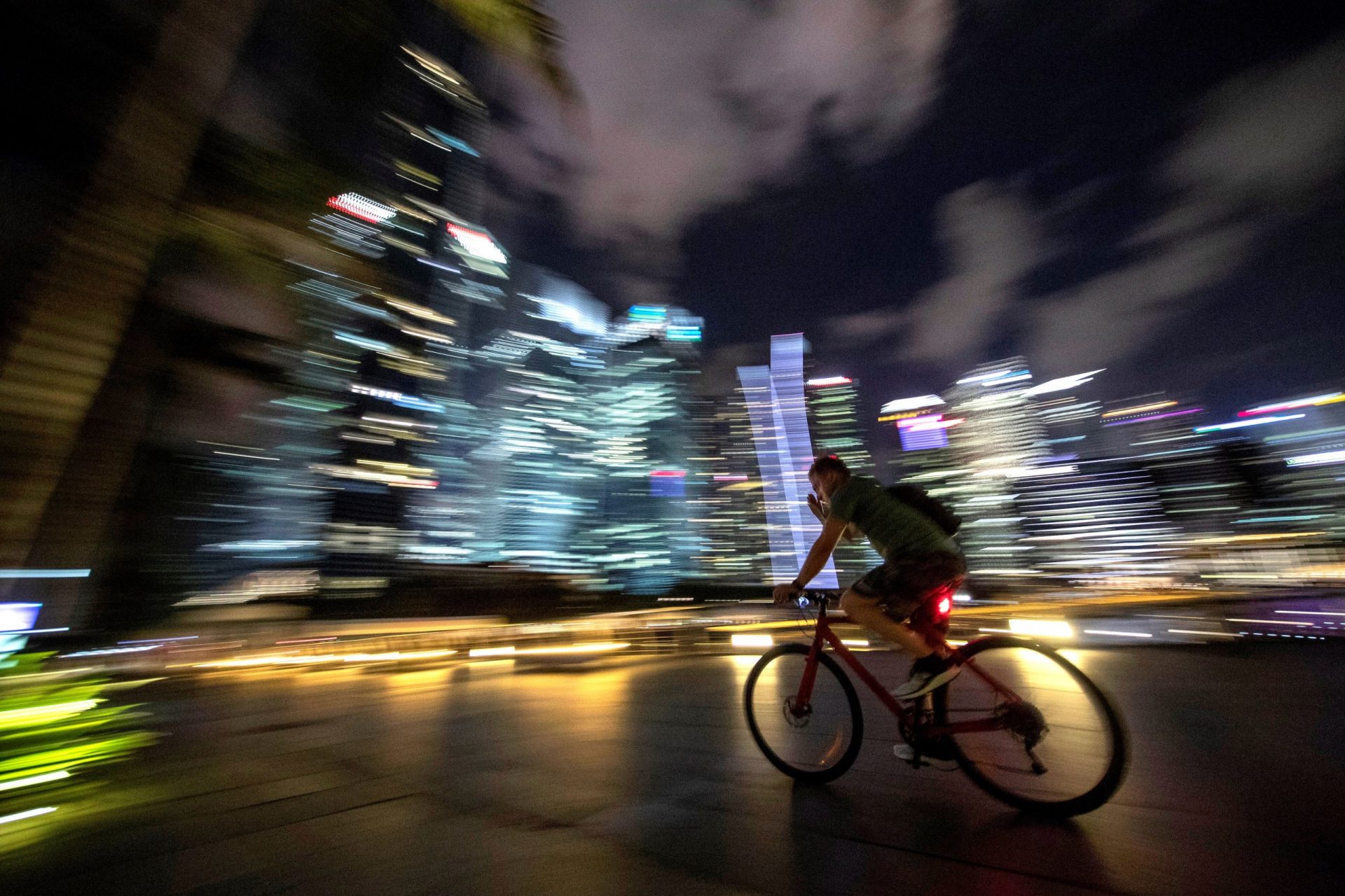 Contaminación lumínica bicicleta