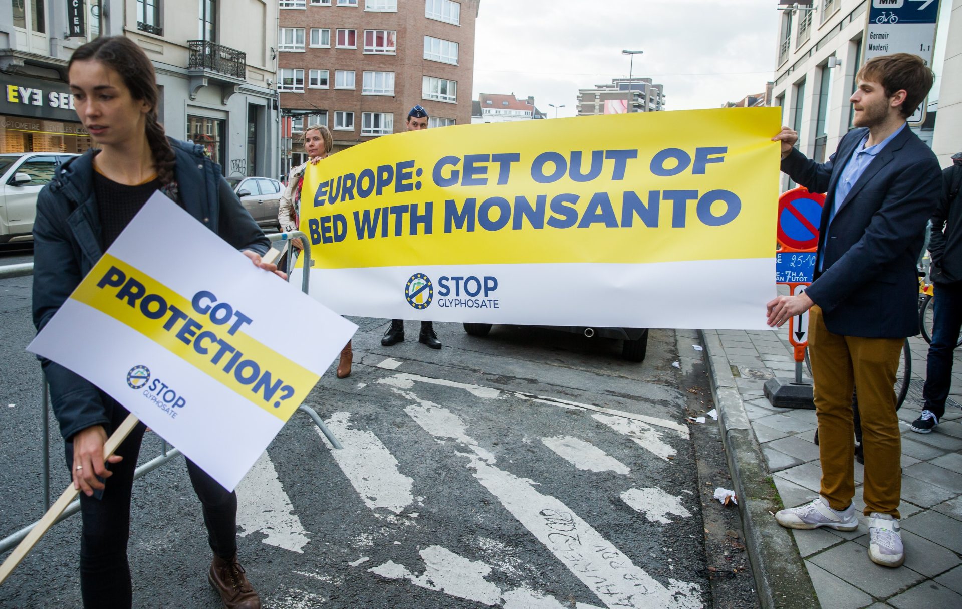 Protestas contra la UE y Monsanto