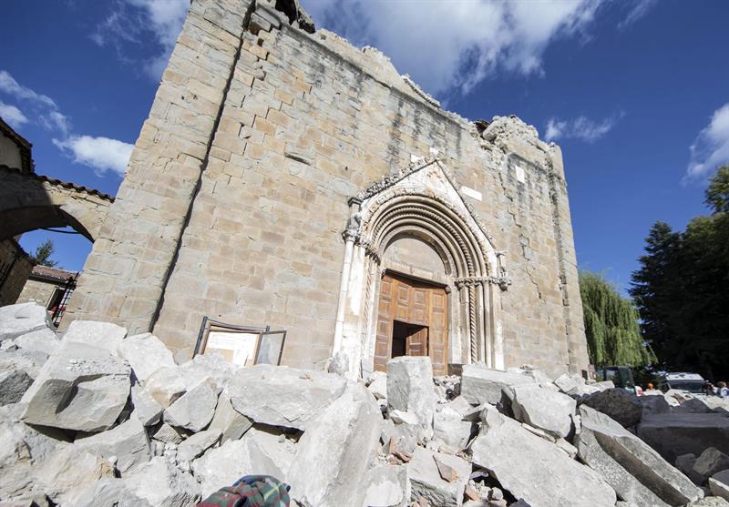 destrozos en la historia de Amatrice