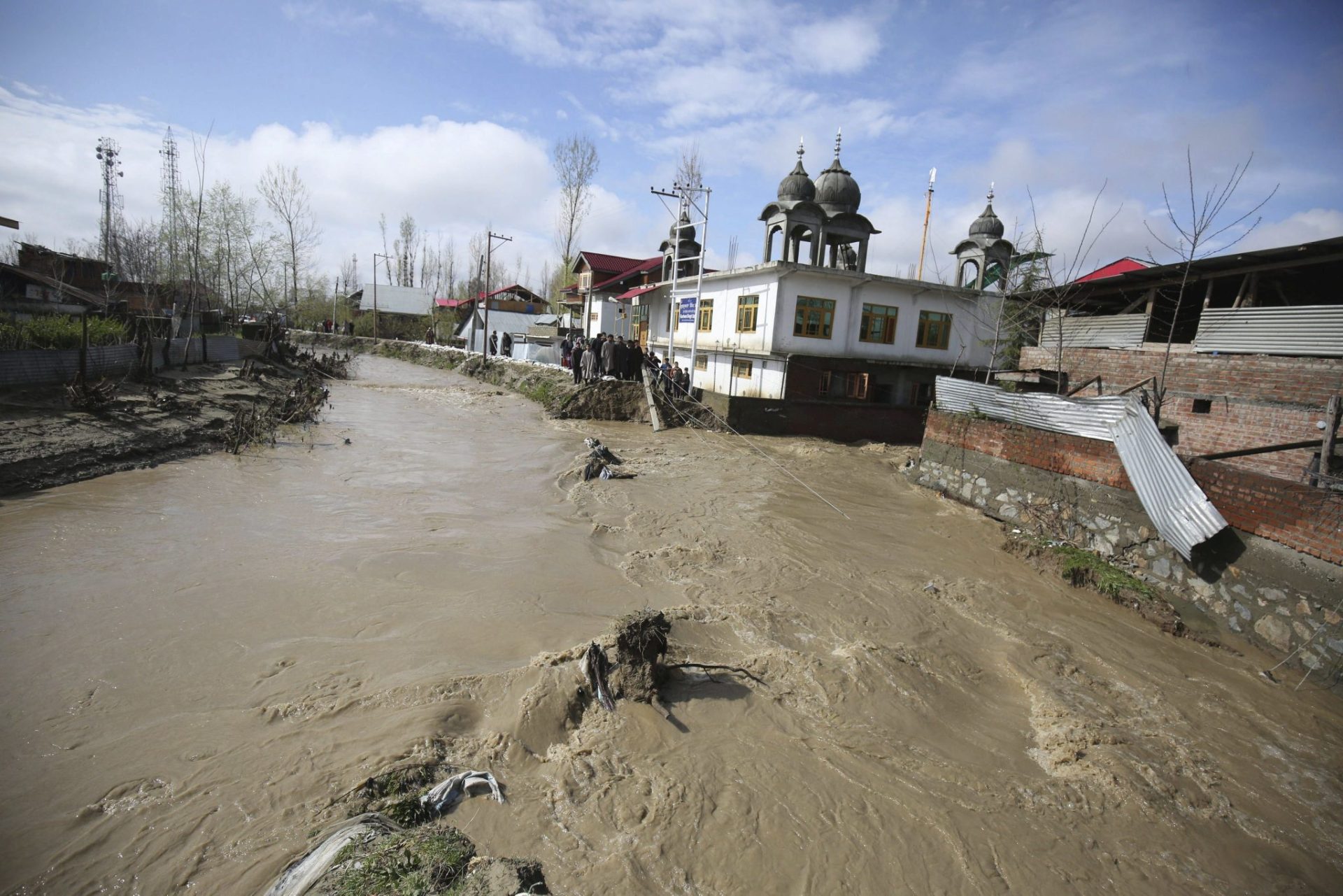 Inundaciones en Srinagar.