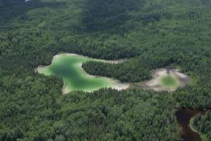 Foto de archivo de Greenpeace Canadá, que muestra una vista aérea del bosque boreal, al norte de Ontario, (Canadá).