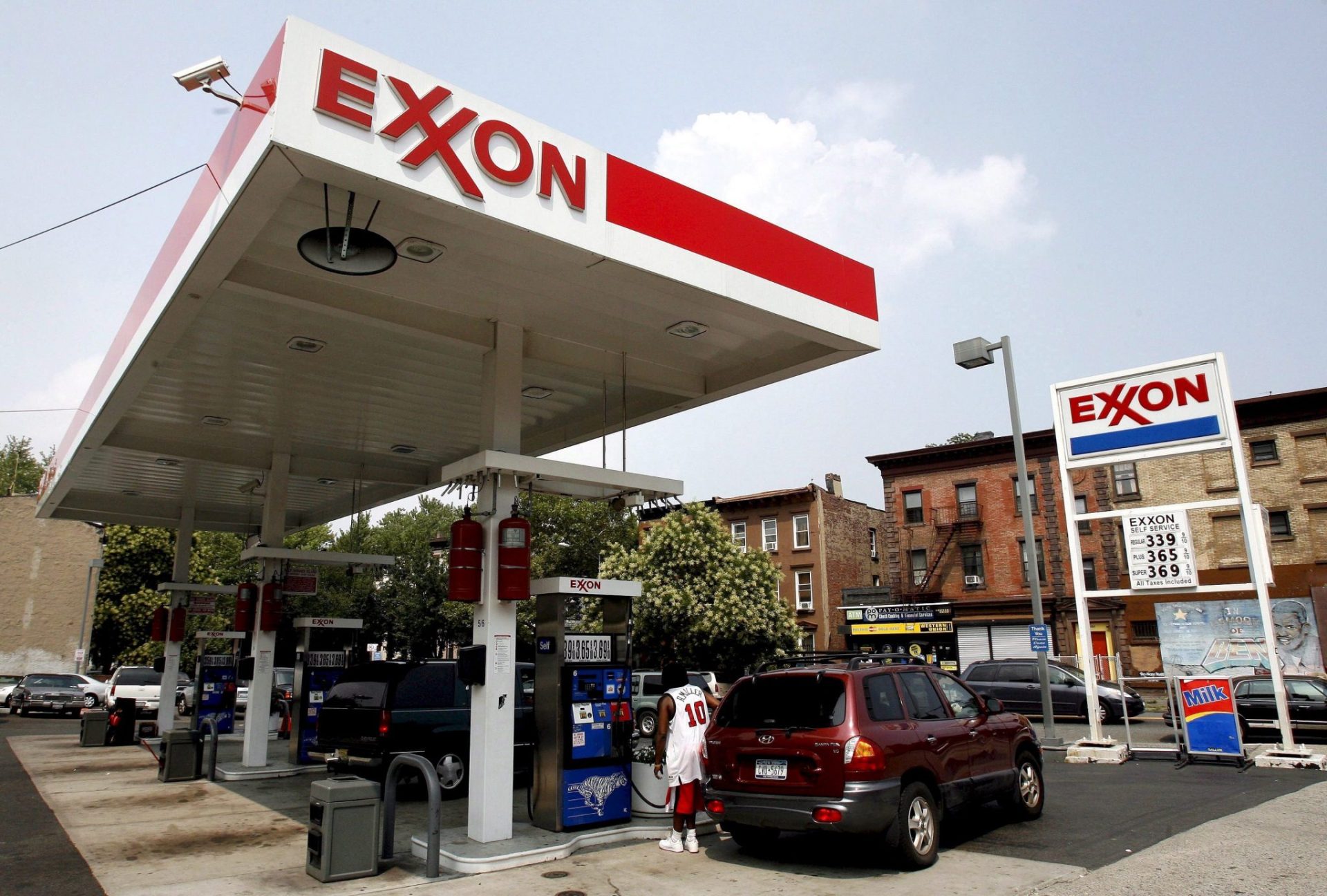 Una gasolinera de Exxon en Nueva York.