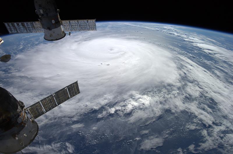Foto de la Agencia Espacial Europea del huracán Gonzalo.