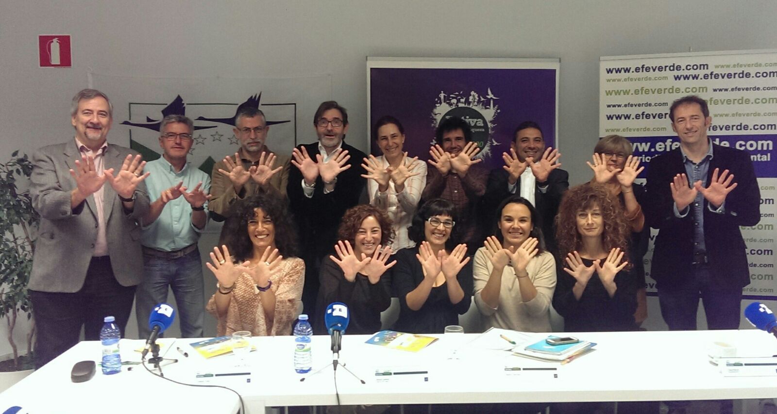 Periodistas con la Red Natura 2000. EFE/Pedro Pablo G. May