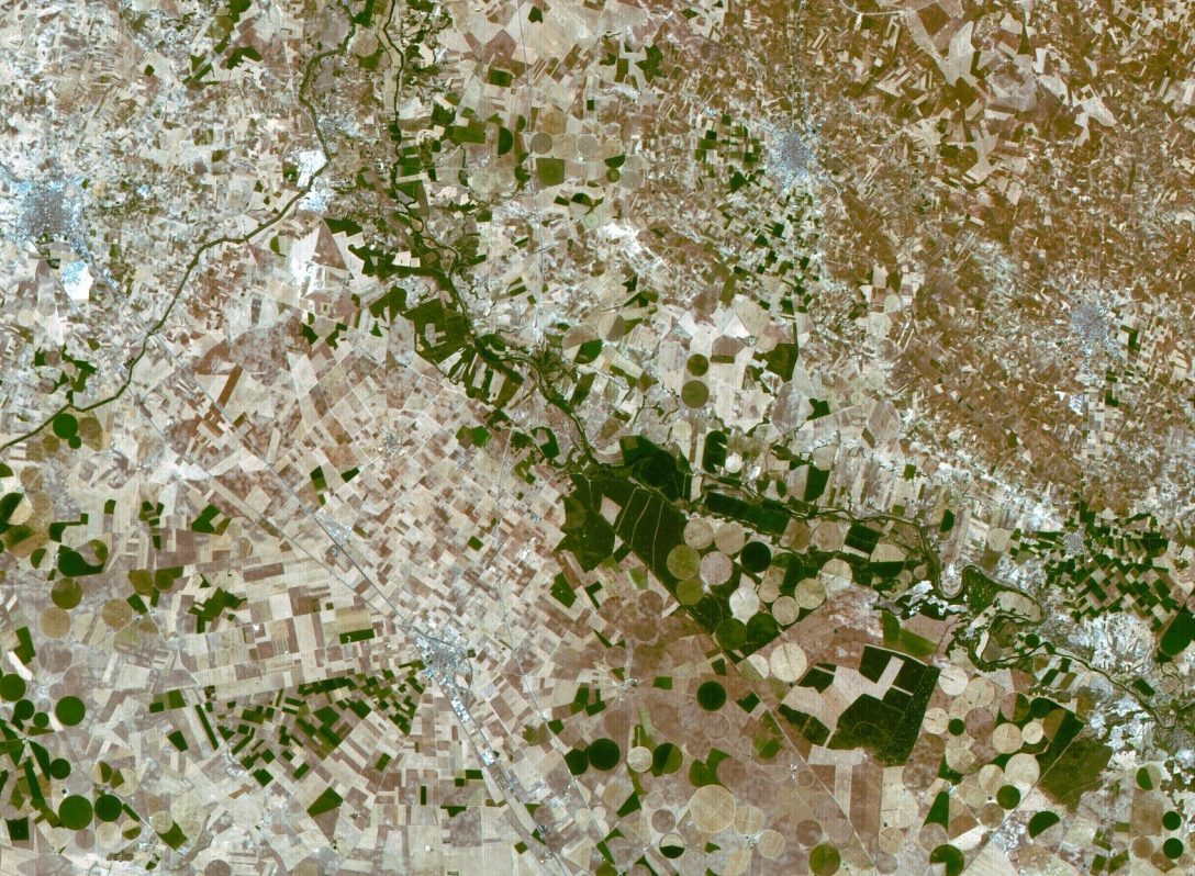el río Júcar visto desde el satélite Deimos 1