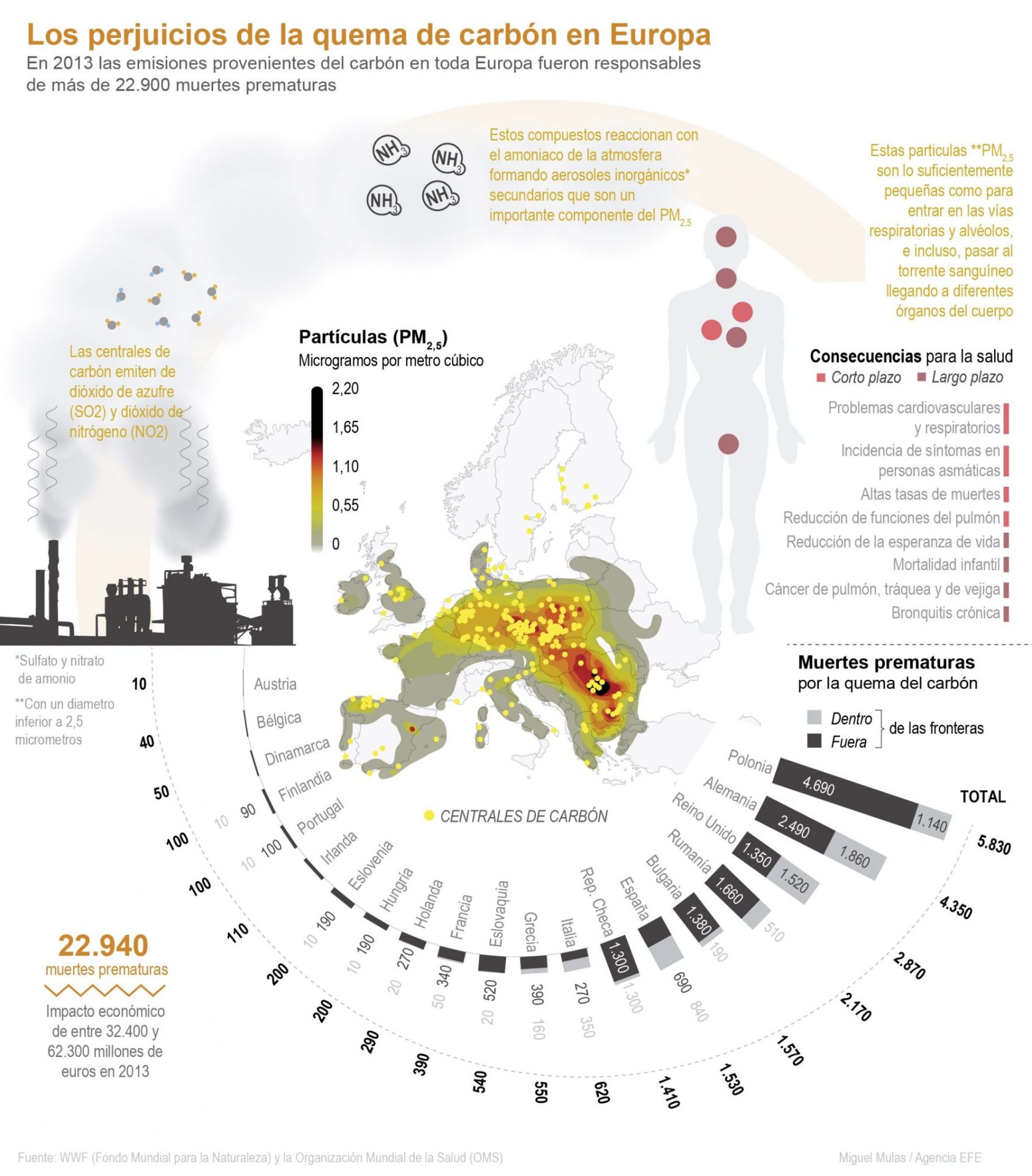 Los perjuicios de la quema de carbón en Europa @deunvistazo en @efeverde