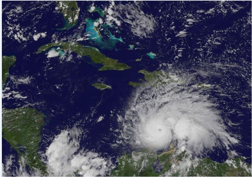 Imagen del huracán Matthew. EFE/EPA/NASA