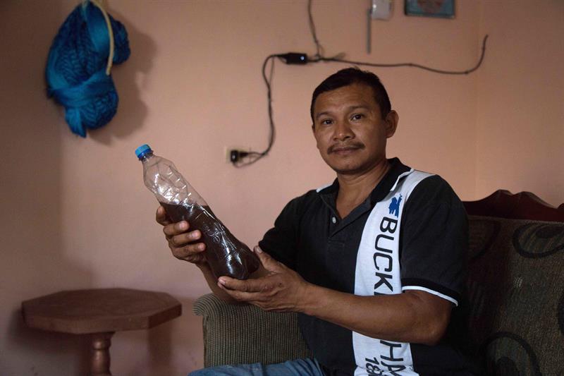 MÉXICO CONTAMINACIÓN - MEX001. KINCHIL (MÉXICO), 13/01/2019.- Fotografía tomada desde un drone el 9 de enero de 2019, que muestra una vista general de aguas residuales de una granja de cerdos, en la zona de Kenchil en el estado de Yucatán (México). Las selvas bajas del territorio maya, ubicado en el poniente del estado de Yucatán, registran contaminación a raíz de las aguas residuales vertidas por un gran complejo de crianza de cerdos, reportaron a Efe campesinos de la zona. El líquido contaminado se ha expandido formando dos grandes extensiones de aguas negras que afectan a los mantos freáticos, a las milpas, cenotes y ojos de agua, maravillas naturales propias del área Yucatán, añadiendo daños a la biodiversidad y al ecosistema. EFE/ Cuauhtémoc Moreno