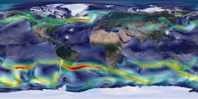 Modelo atmósferico global de alta resolución, la única herramienta de estudio del rol del clima dentro del sistema clímatico terrestre, creado por el Sístema Modelo de Observación Terrestre Goddard (GEOS-Five) de la Nasa.