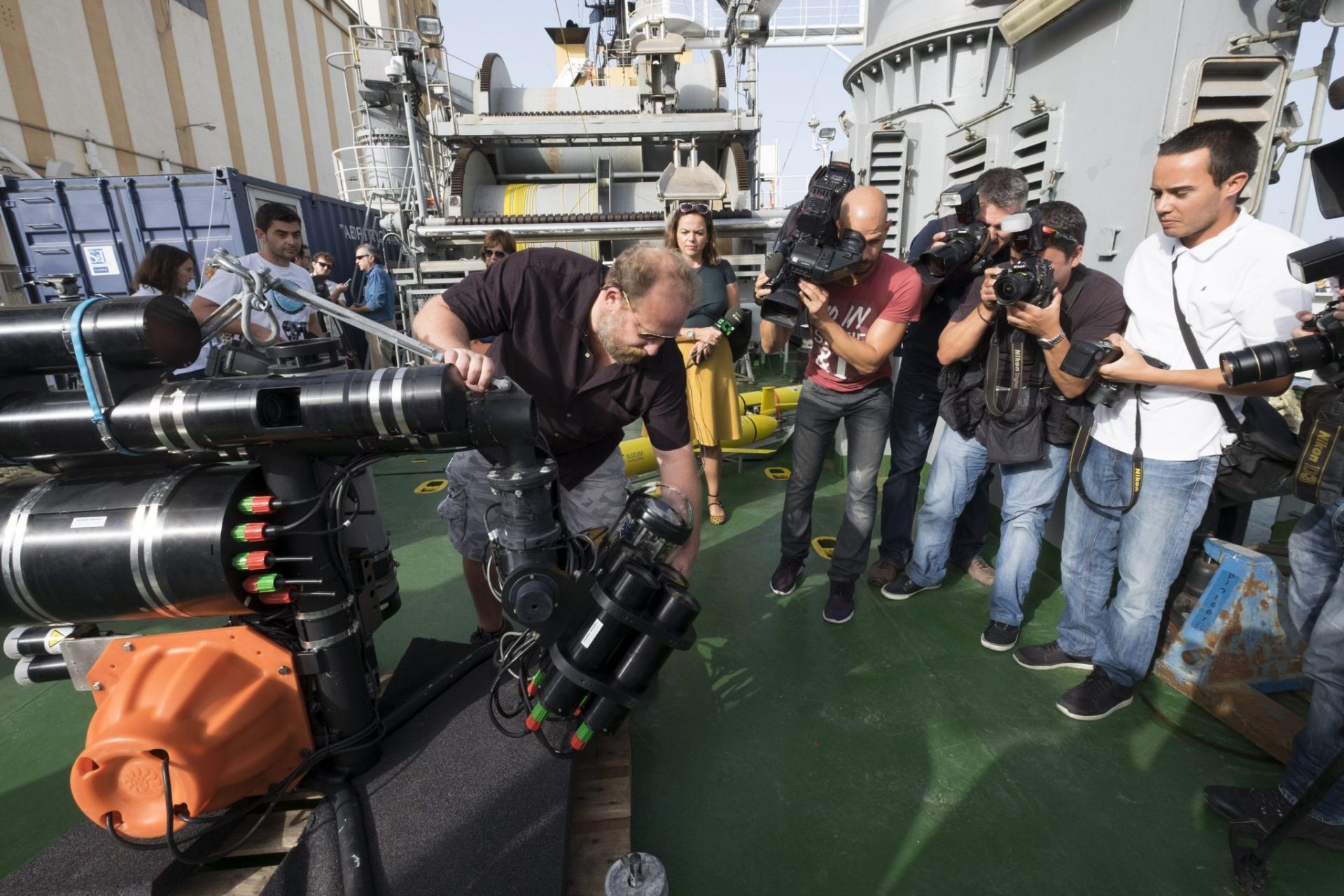 El nuevo láser "lidar" para analizar el agua del mar.