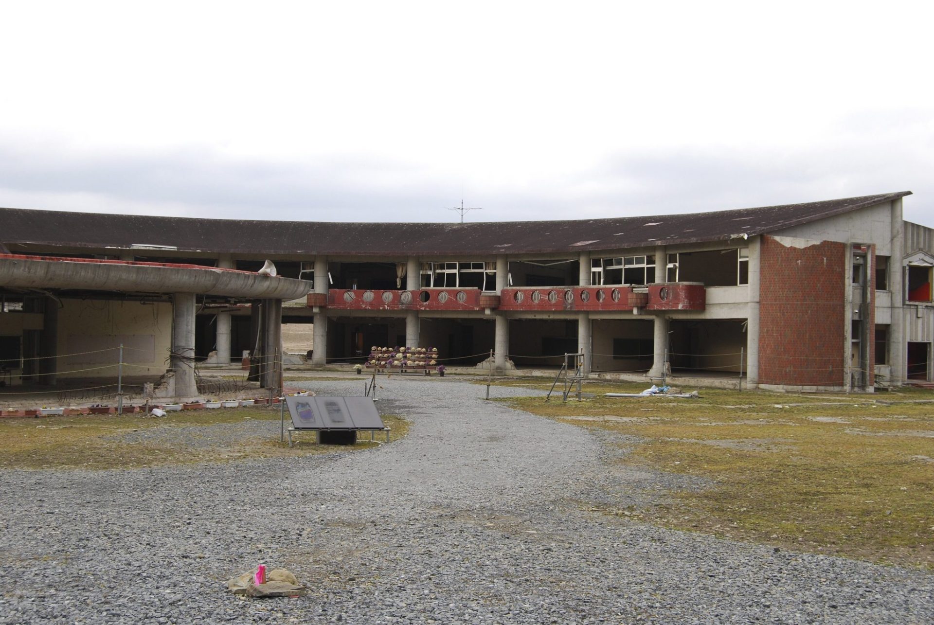El colegio de Okawa, donde por el tsunami murieron en 2011 74 niños y 10 profesores.