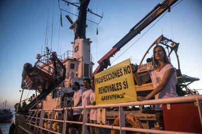 El Arctic Sunrise de Greenpeace en Lanzarote