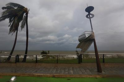 el huracán maria atraviesa Puerto Rico en septiembre de 2017.