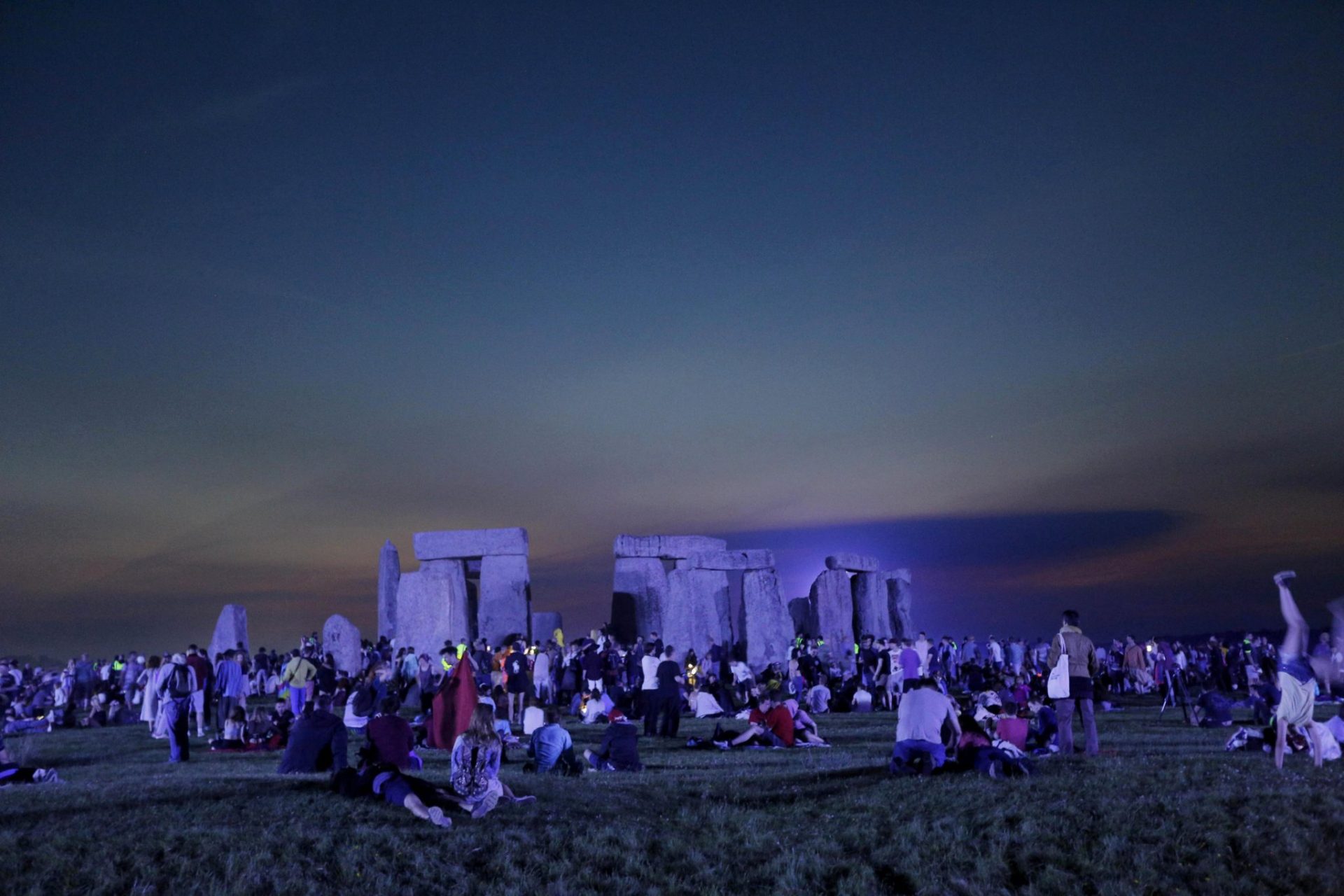 El monumento de Stonehenge donde se celebra el festival del Solsticio de Verano, en Reino Unido.