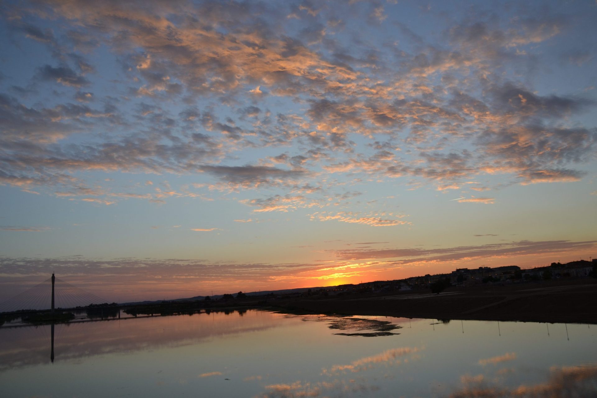 Imagen del río Guadiana a su paso por la ciudad de Badajoz, un espacio perteneciente a la Red Natura 2000. EFE/Raúl Casado