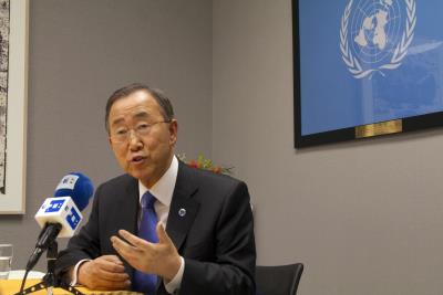 El secretario general de la ONU, Ban Ki Moon. Miguel  Rajmil EFE 
