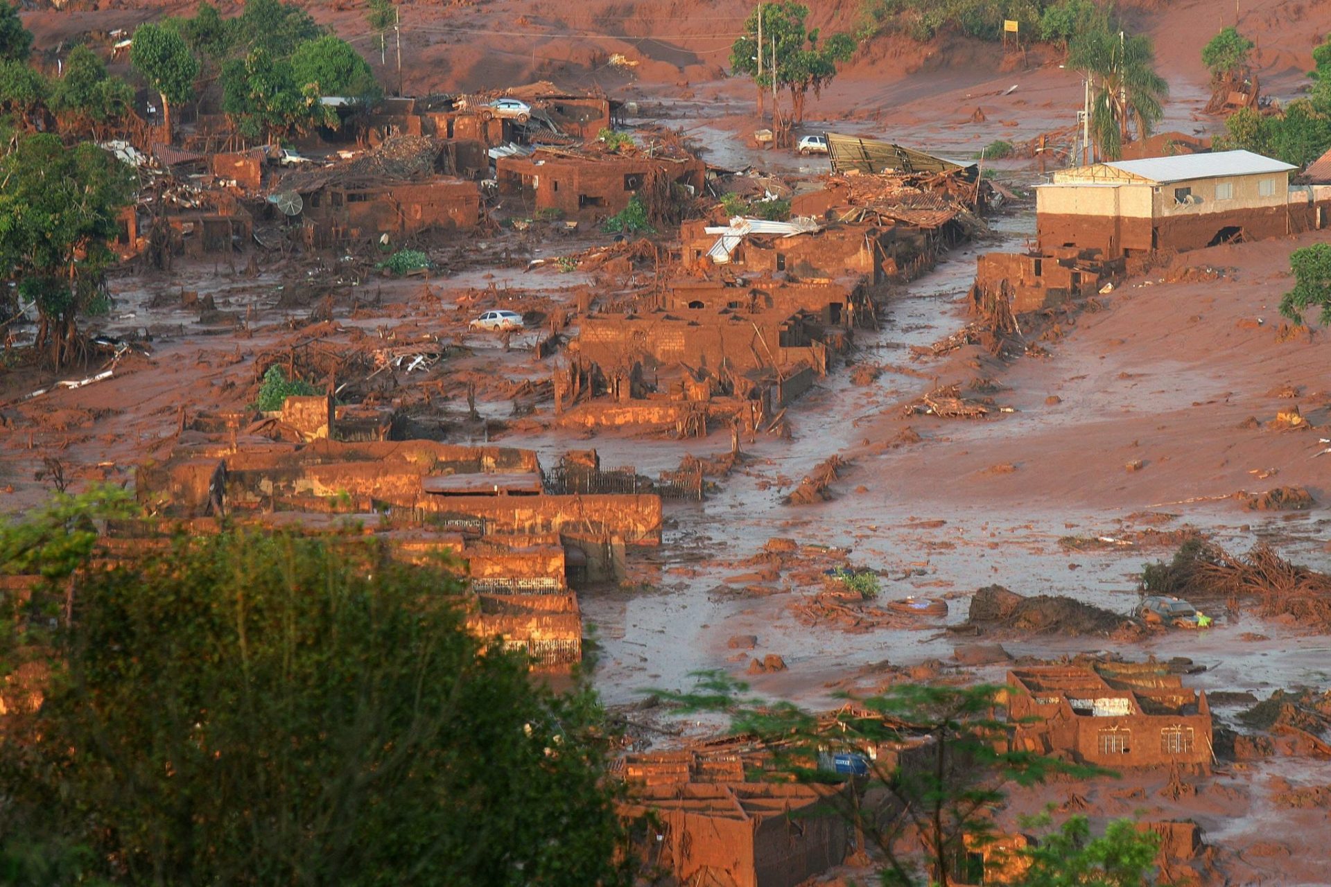 El vertido minero de noviembre de 2015 asoló el pueblo de Bento Rodrigues.