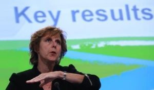 La comisaria europea de Acción por el Clima, Connie Hedegaard.
