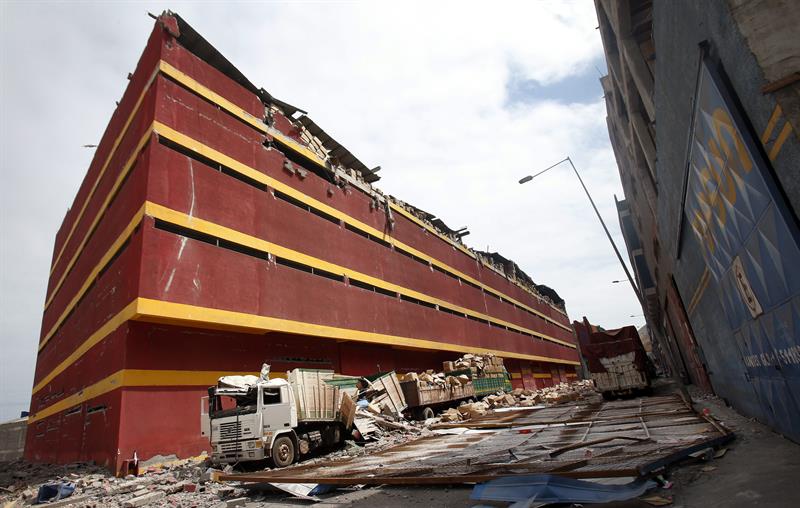 destrozos en la ciudad de Iquique (cHILE) tras un terremoto de 8,2 grados el 1 de abril pasado