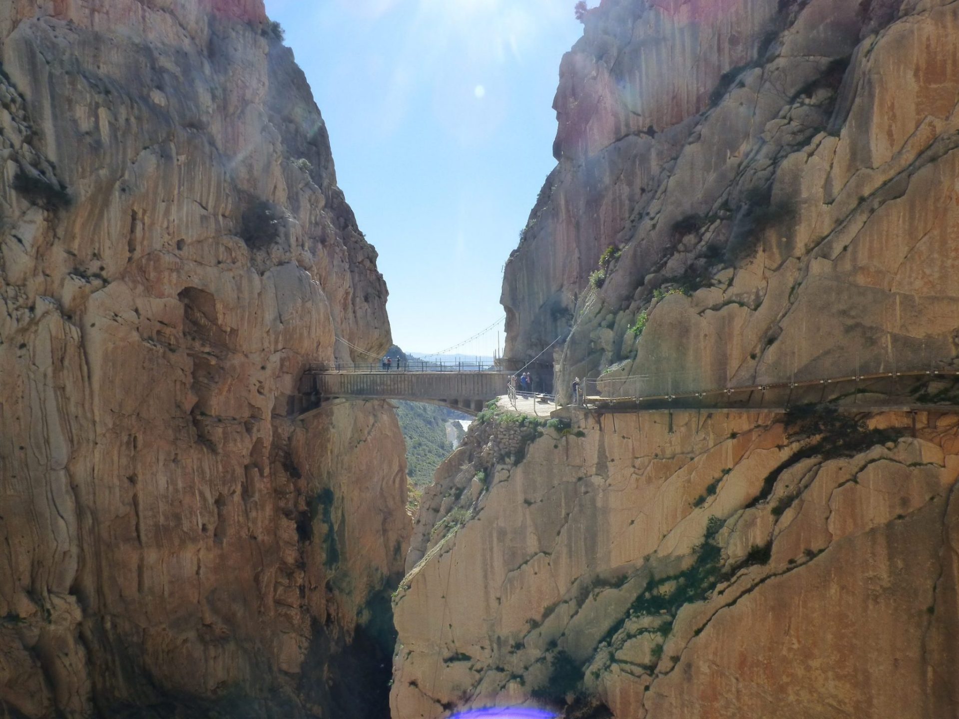 Caminito del Rey (Málaga). María Verdú y María Moro