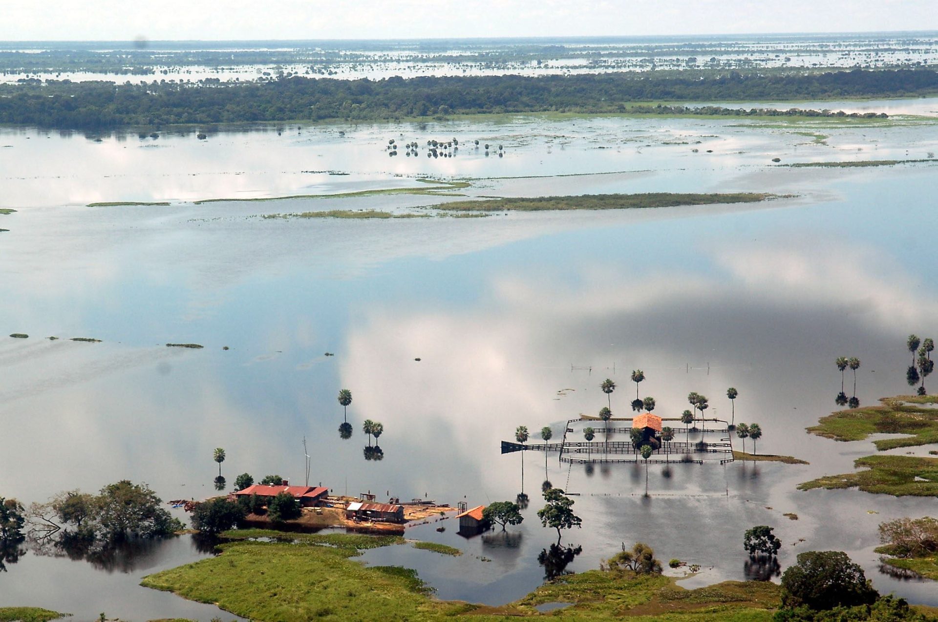Inundaciones provocadas por el Niño en 2007 en Beni (Bolivia).