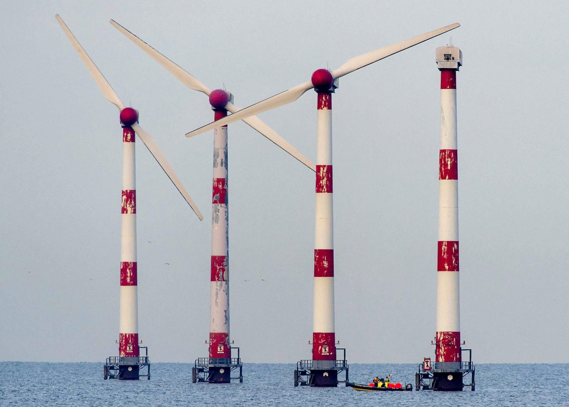 Molinos de viento en Holanda.