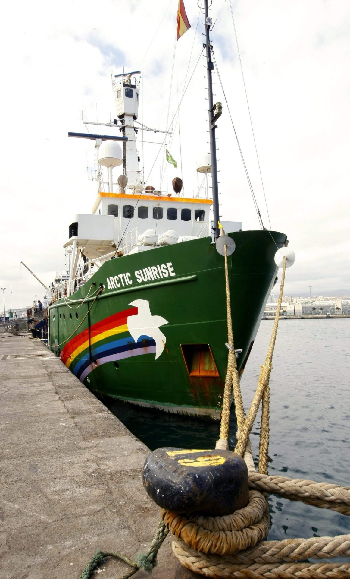 El Arctic Sunrise. EFE/Elvira Urquijo A