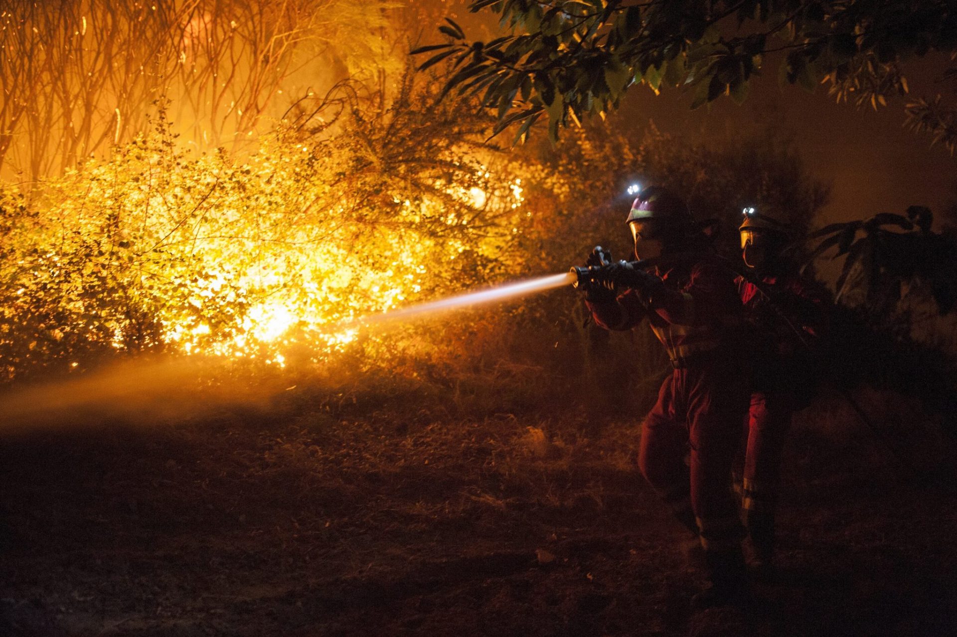 El incendio, intencionado, de Verín (Ourense) ya ha quemado 1.200 hectáreas.