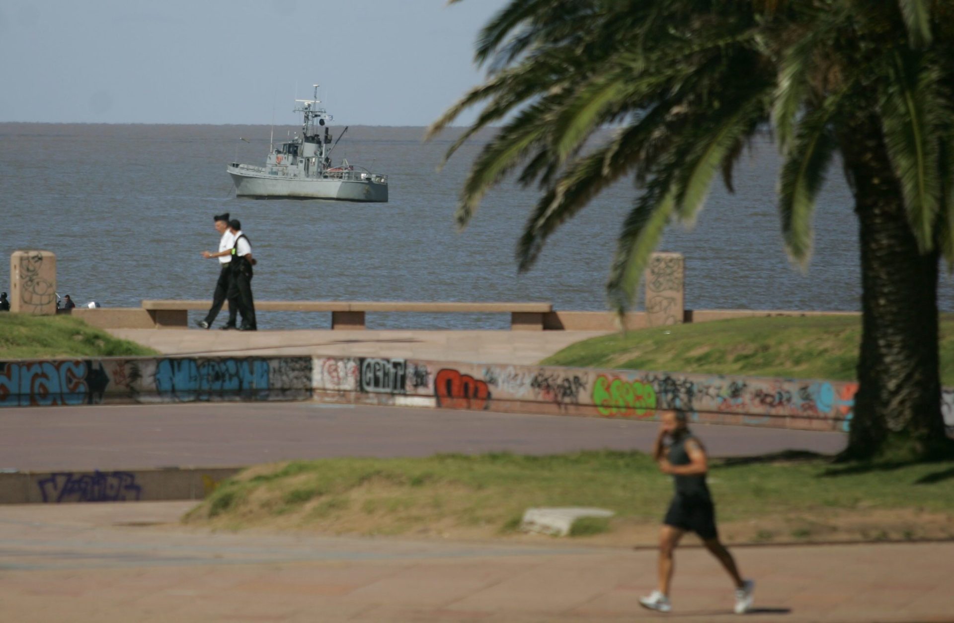 El río de la Plata en Montevideo.