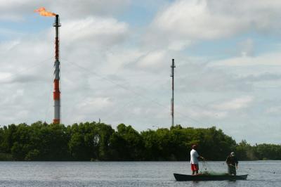 Una explotación de crudo y gas de Pemex.