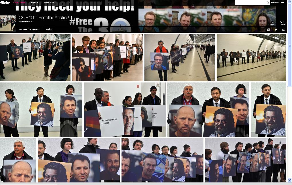 Solidaridad con los activistas de Greenpeace encarcelados en Rusia