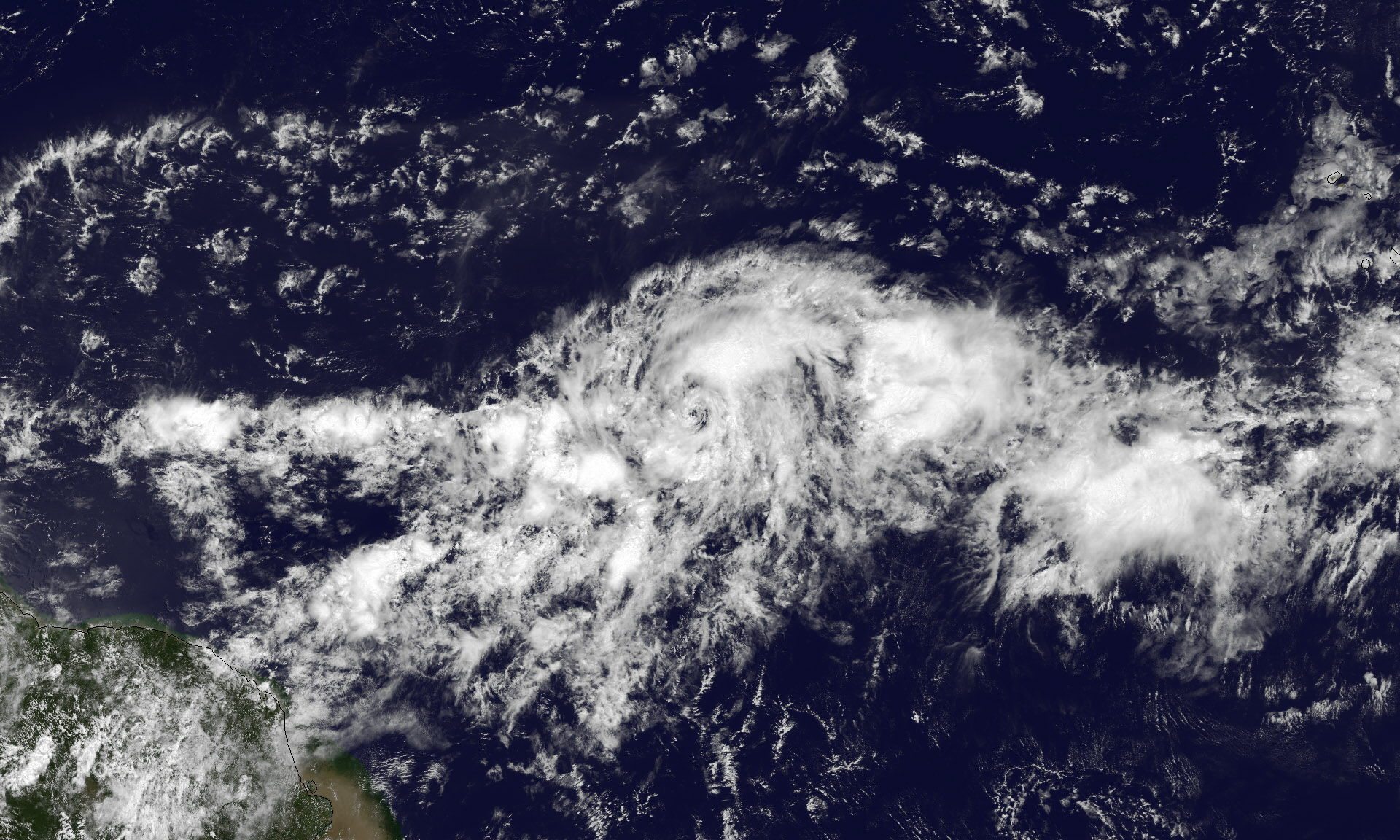 formación de la tormenta tropical Danny el pasado 19 de agosto.