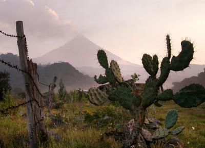 volcán Colima desde la Yerbabuena