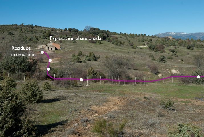 Imagen de la mina abandonada en Madrid donde se ha encontrado arsenio. EFE/CSIC