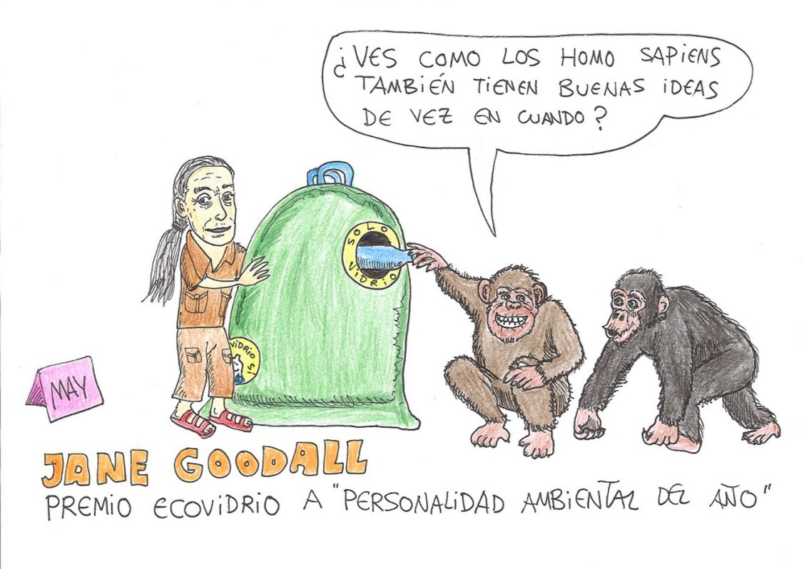 Jane Goodall personalidad ambiental del año. Por May