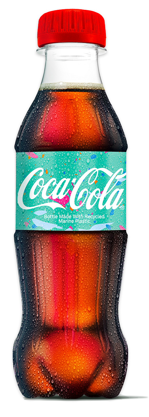 Primera botella fabricada con plástico procedente de basura marina