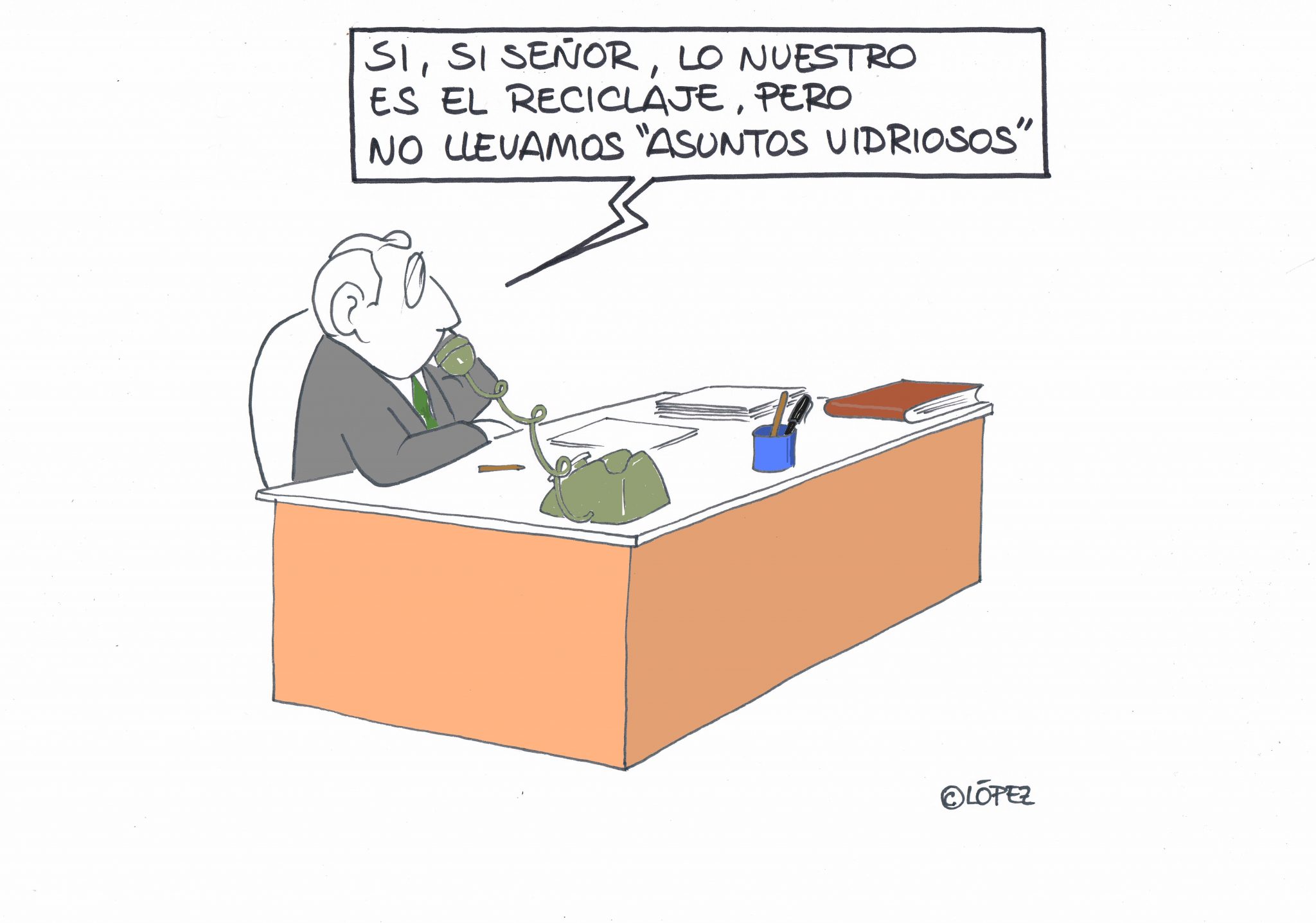 Mientras llega 2015 os dejamos con "Asuntos #vidriosos". Por López https://efeverde.com/humorambiental