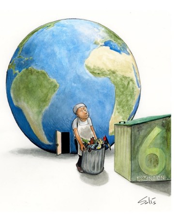 Extinción, por Victor Solís @Visoor en la #viñetaverde de @efeverde