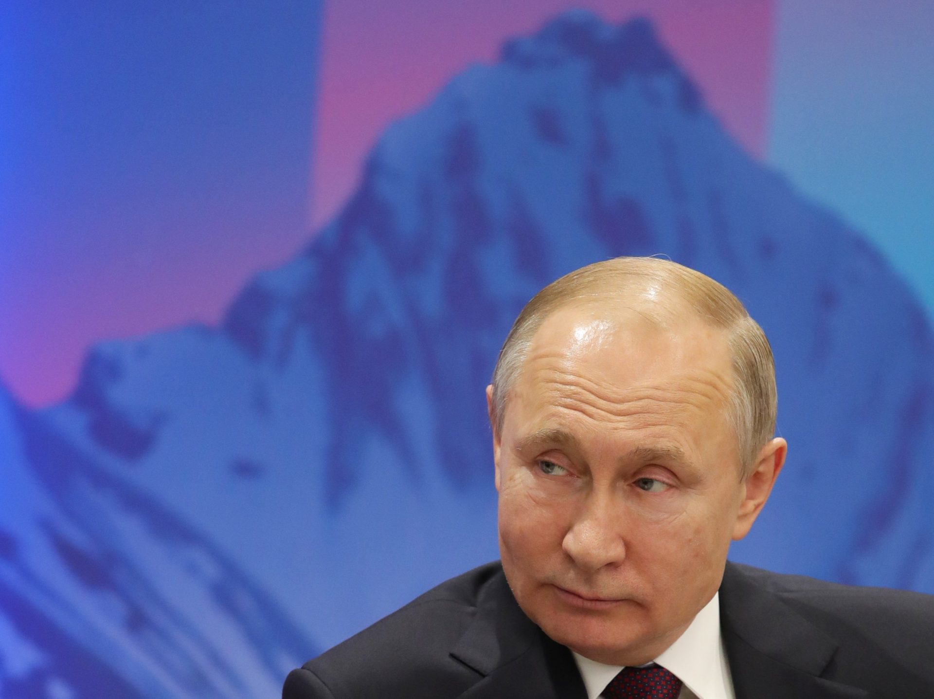 El presidente ruso, Vladímir Putin, en el Foro Internacional sobre el Ártico celebrado en 2019. Archivo EFE/Michael Klimentyev