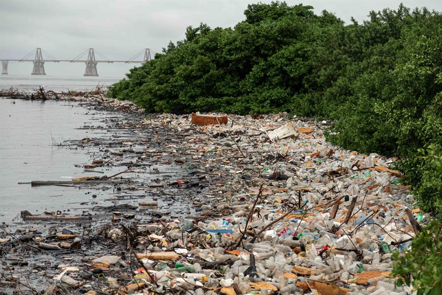 venezuela lago plásticos residuos contaminación