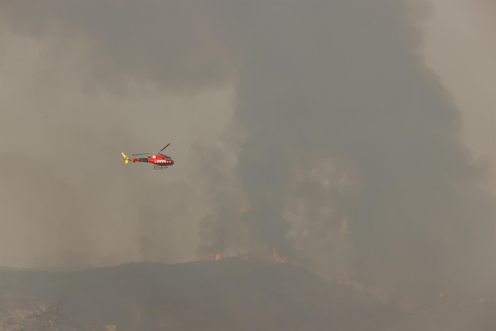 Incendio forestal cataluña