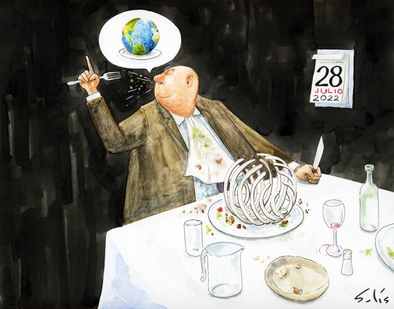 Sobrecapacidad. Por (*) Víctor Solís (@Visoor) en la viñeta verde en @efeverde