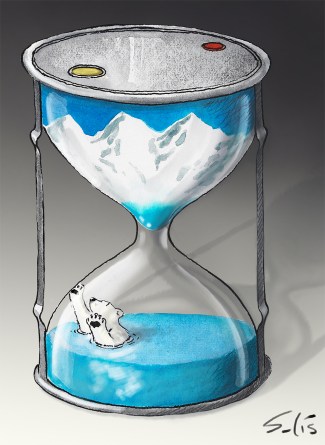 El final de la cuenta atraás. Por (*)  Victor Solís (@Visoor) en la #viñetaverde de @efeverde.