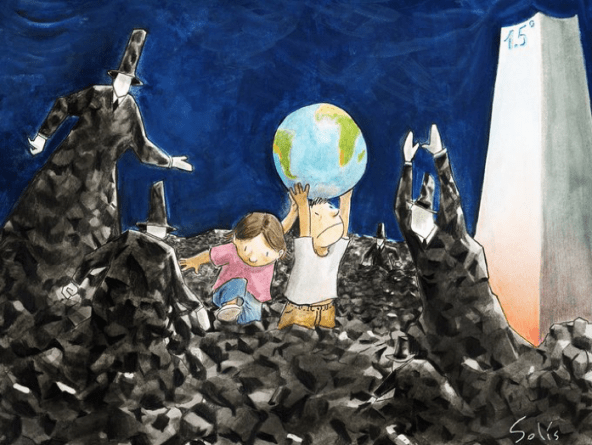 Los jóvenes y la generación de los hombres del carbon por @visoor en la #viñetaverde en @efeverde