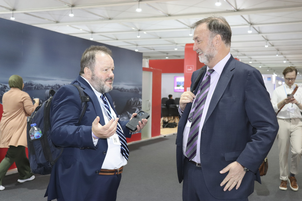 Vista de los participantes en el foro relativo a la financiación para la adaptación del sector privado latinoamericano en la cumbre del clima COP27 que se desarrolla en la ciudad egipcia de Sharm el Sheij. El sector privado en América Latina tiene un "gran rol" para jugar a la hora de adaptar a la región al cambio climático y dotarla de una resiliencia que ya es un activo importante para los inversores globales.-EFE/ Álvaro Mellizo